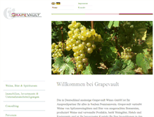 Tablet Screenshot of grapevault.com